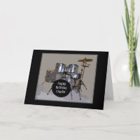 Charlie Happy Birthday Drums Card