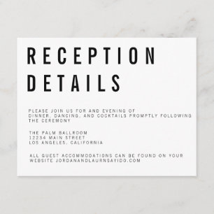 Charlie Minimalist Enclosure Card