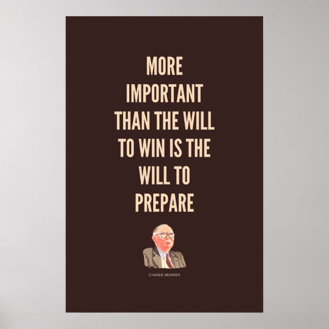 Charlie Munger Quote Poster (Front)