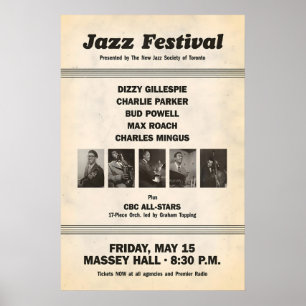 Charlie Parker - Dizzy Gillespie jazz poster