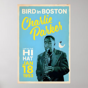Charlie Parker in Boston, Original Print Design