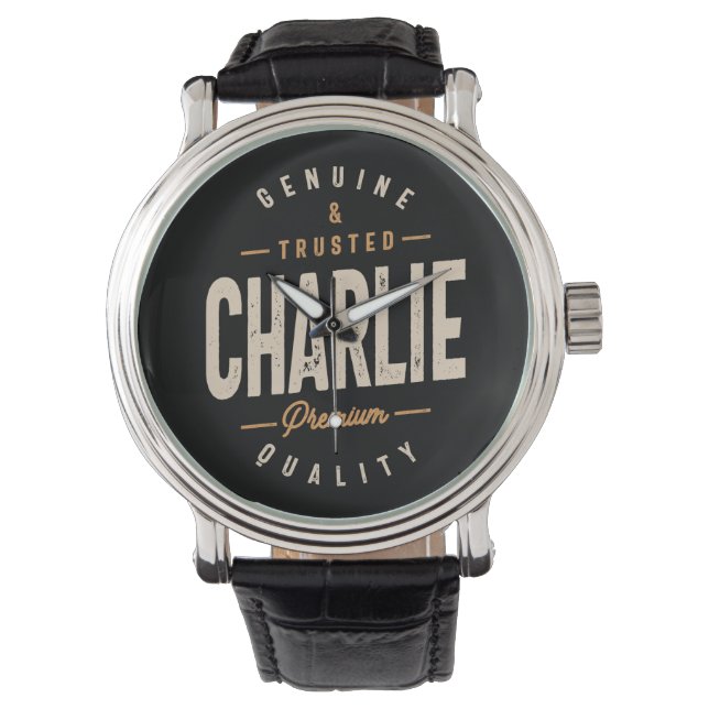 Charlie Personalised Name - Funny Charlie Watch (Front)