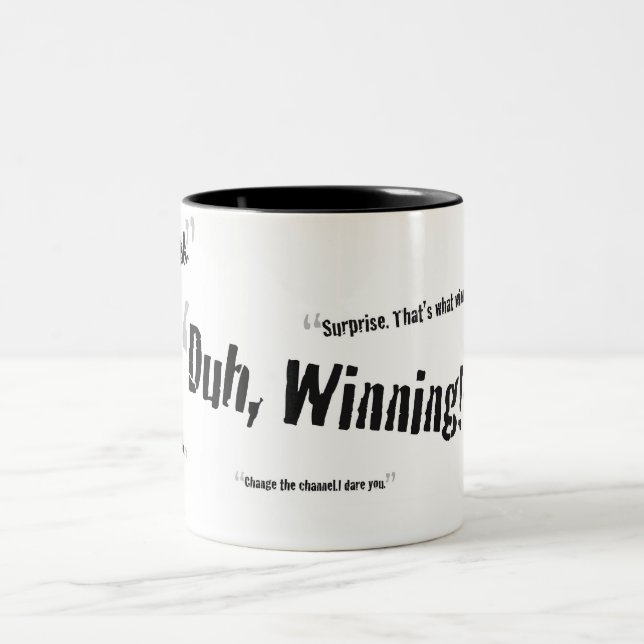 Charlie Sheen Quotes Mug (Center)