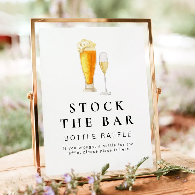 CHARLIE Stock The Bar Bottle Raffle Sign (Creator Uploaded)