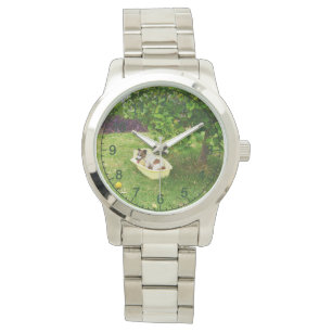 Charlie The Fox Terrier Bath Time, Mens Wristwatch