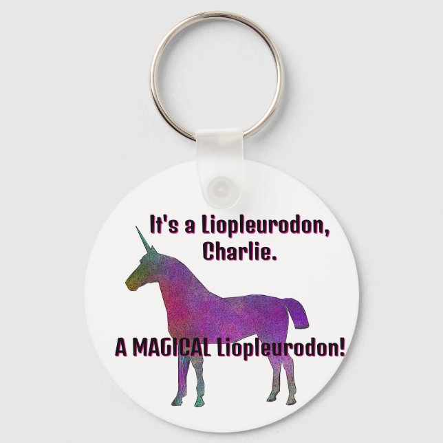 charlie unicorn keychain (Front)