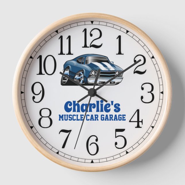 Charlie's 69 Muscle Car Clock (Front)
