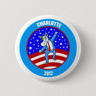 Charlotte 2012 DNC 6 Cm Round Badge