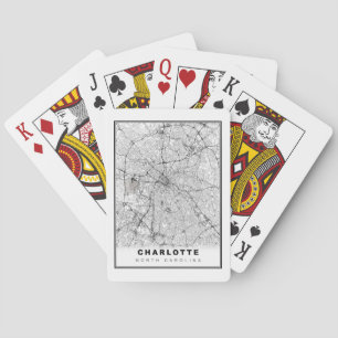 Charlotte Area Map Playing Cards
