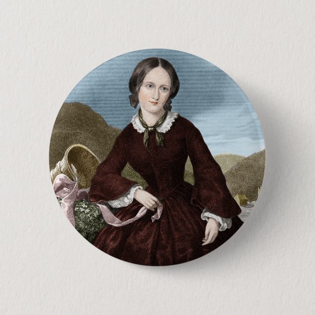 Charlotte Bronte 6 Cm Round Badge (Front)