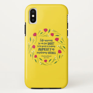 Charlotte Bronte Jane Eyre Floral Life Book Quote Case-Mate iPhone Case