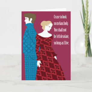 Charlotte Bronte "Jane Eyre" gift with quote Card