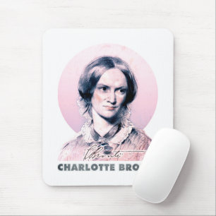 Charlotte Bronte Pink Richmond Painting Portrait Mouse Pad