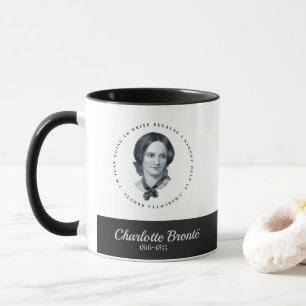 Charlotte Bronte Portrait and Quote Mug