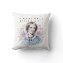 Charlotte Bronte Portrait by Richmond with Flowers