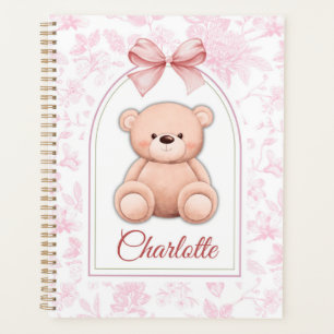 Charlotte Custom Pink Teddy Bear Nursery Design Planner