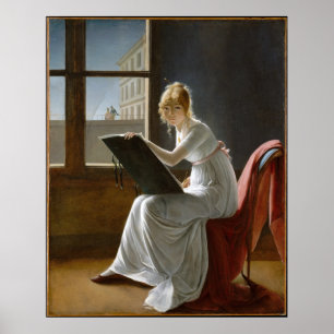 Charlotte du Val d'Ognes by Marie-Denise Villers Poster