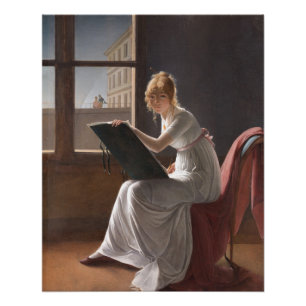 Charlotte du Val d'Ognes by Marie Denise Villers Poster