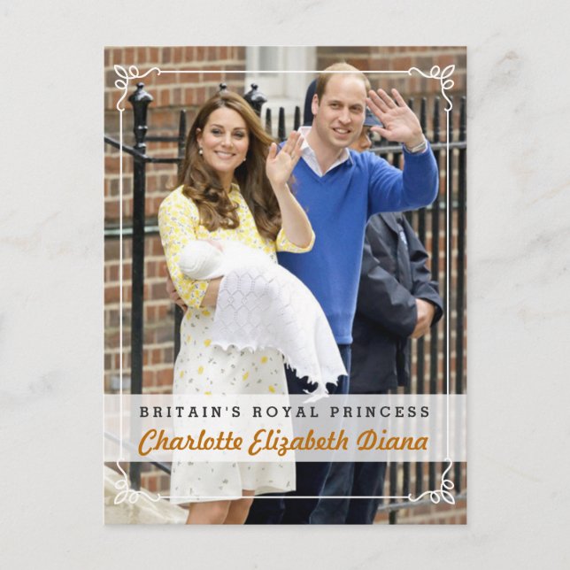 Charlotte Elizabeth Diana - British Royal Princess Postcard (Front)