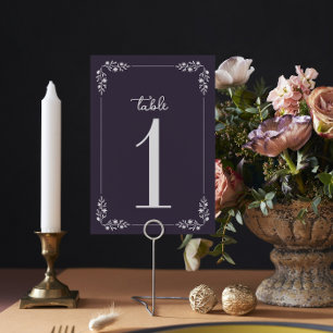 Charlotte Frame Curated Colours Wedding Table Number