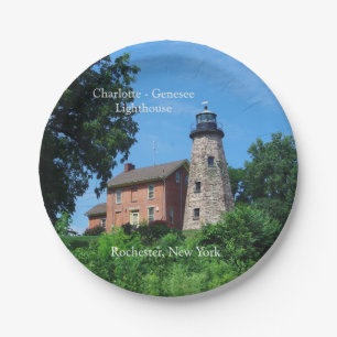 Charlotte Genesee Lighthouse paper plate