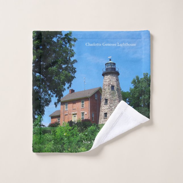 Charlotte Genesee Lighthouse towel set (Wash Cloth)