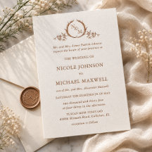 Charlotte Heirloom Monogram Parents Hosted Wedding