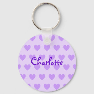 Charlotte in Purple Key Ring
