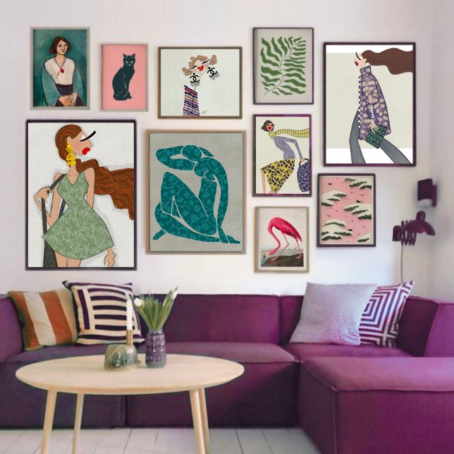 Charlotte Is Happy Fashion Illustration Poster (Creator Uploaded)