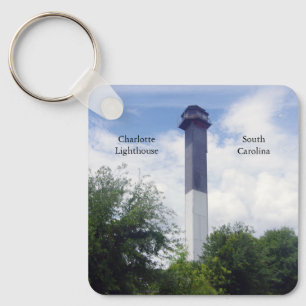 Charlotte Lighthouse metal key chain