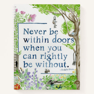 Charlotte Mason Quote Nature Journal Sketch Book
