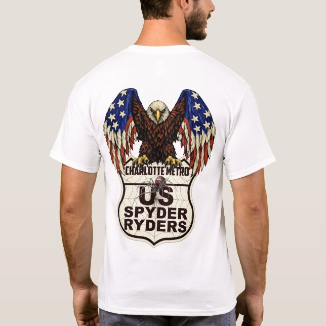Charlotte Metro Chapter - Eagle Logo 2s T-Shirt (Back)