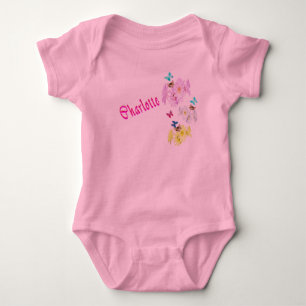 Charlotte Name Logo, Baby Bodysuit
