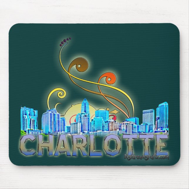 charlotte, nc mouse pad (Front)