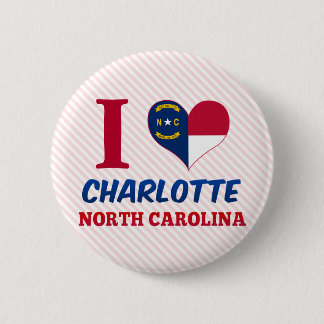Charlotte, North Carolina 6 Cm Round Badge