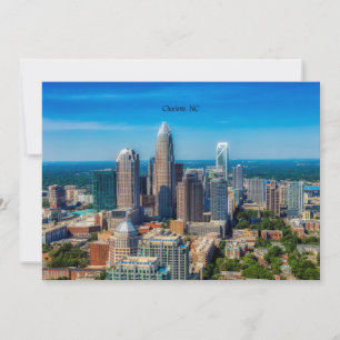 Charlotte, North Carolina cityscape, Card