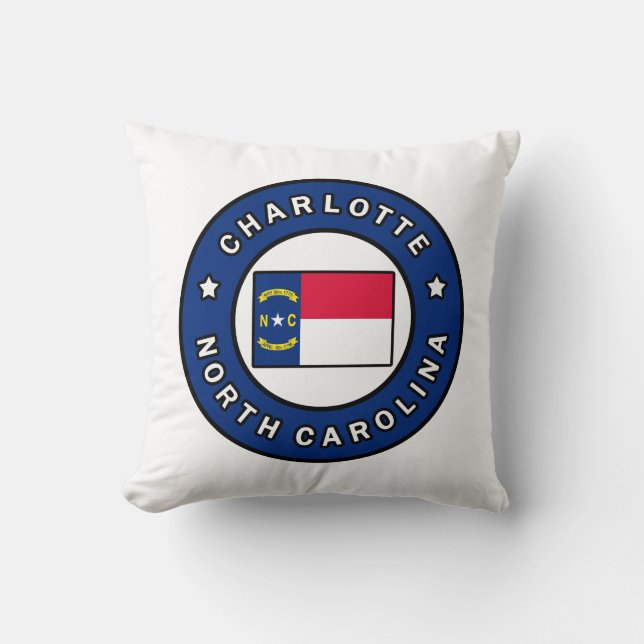 Charlotte North Carolina Cushion (Front)