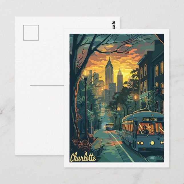 Charlotte North Carolina Famous Travel Place Postcard (Front/Back)
