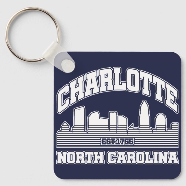 Charlotte,North Carolina Key Ring (Front)