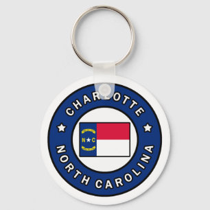 Charlotte North Carolina Key Ring
