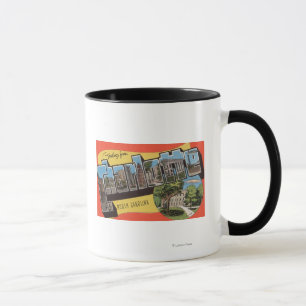 Charlotte, North Carolina - Large Letter Scenes Mug