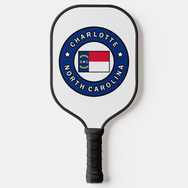 Charlotte North Carolina Pickleball Paddle (Front)