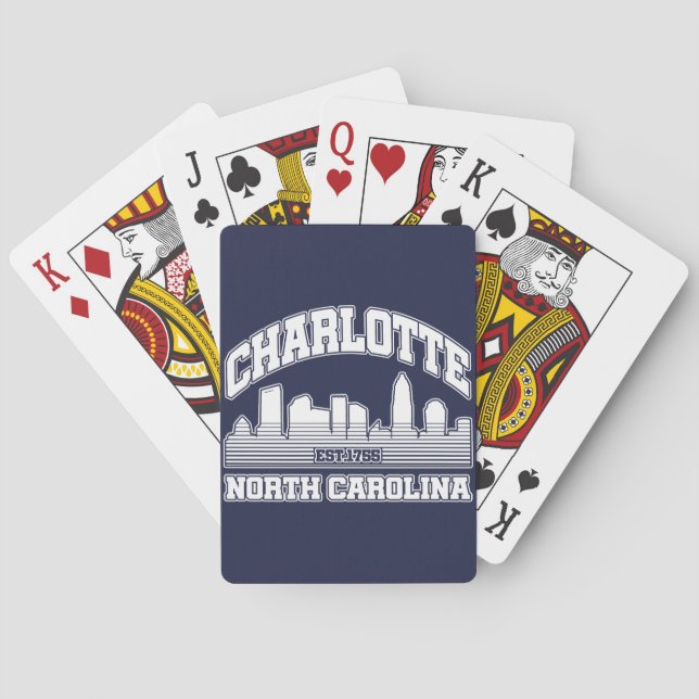 Charlotte,North Carolina Playing Cards (Back)