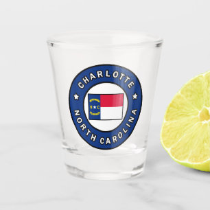 Charlotte North Carolina Shot Glass