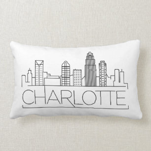 Charlotte, North Carolina Skyline Lumbar Cushion