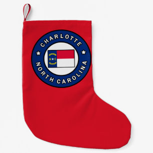 Charlotte North Carolina Small Christmas Stocking