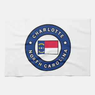 Charlotte North Carolina Tea Towel
