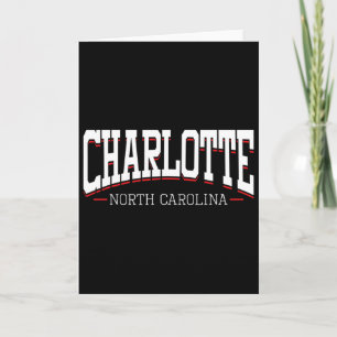 Charlotte North Carolina Vacation College Style Nc Card