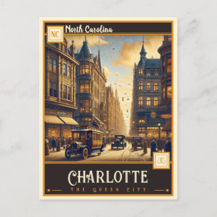 Charlotte, North Carolina Vintage Postcard