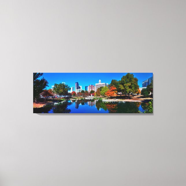 charlotte skyline canvas print (Front)